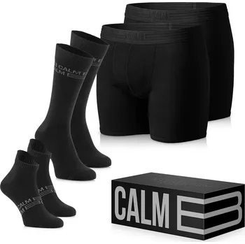 Pánské oblečení Calm B Dárková klasika REMASTERED – boxerky a ponožky Velikost: XL + 39-42