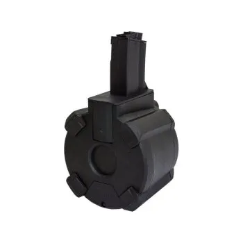 Elektrický bubnový zásobník pro MP5 AEG - Černý + dárek zdarma