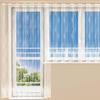 Záclona decoDoma Karolína Bílá 350 x 160 cm