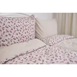 Podpěrová s.r.o. Krepové povlečení RŮŽIČKA MANON / BÉŽOVÁ Velikost: 140x200 cm (1 ks), 70x90 cm (1 ks)