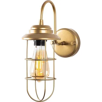 Nástěnné svítidlo Nástěnná lampa Mahoni zlatá