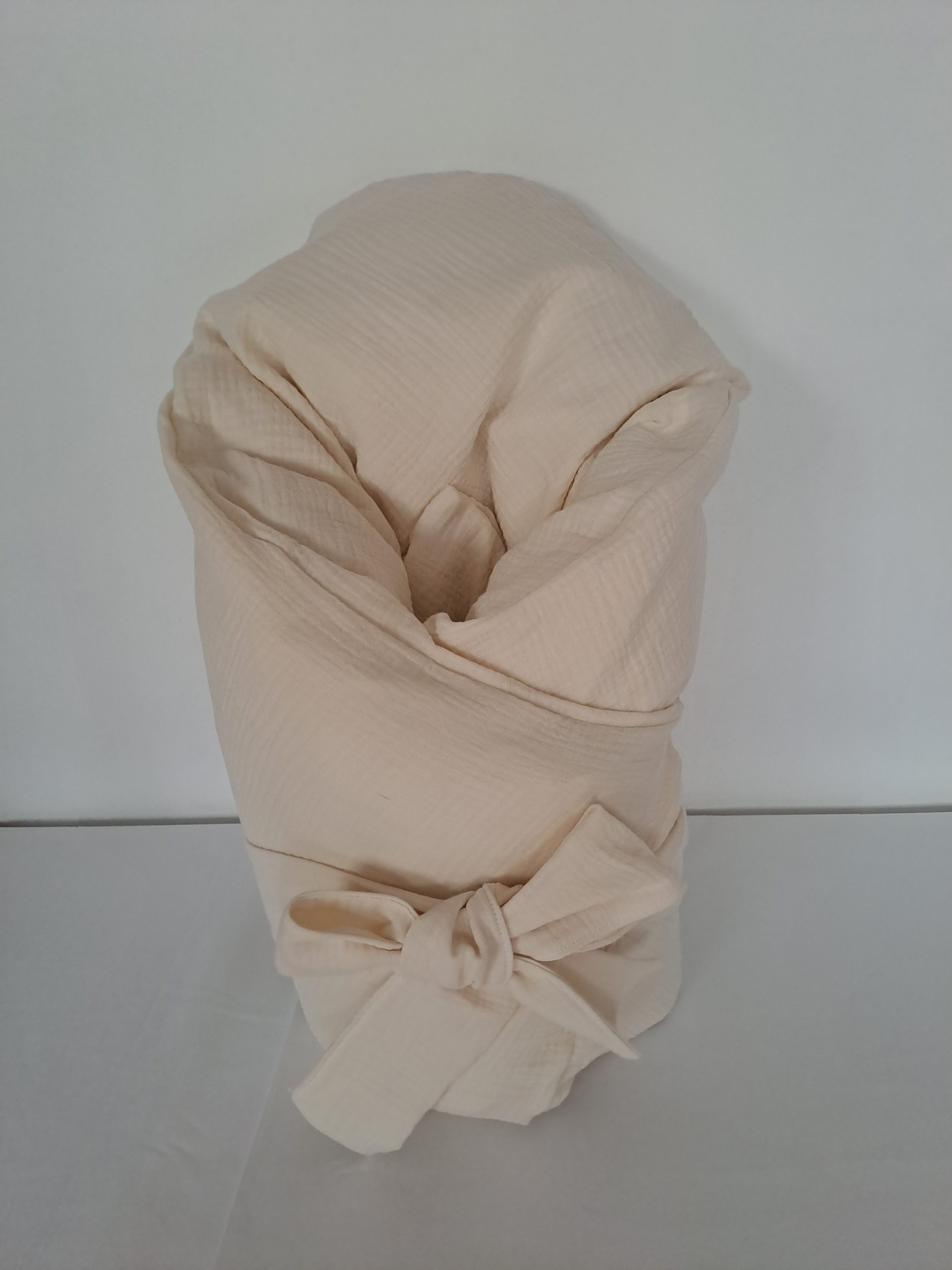 Pro útulný domov Povlak na péřovou zavinovačku mušelínový Vanilkový TYP zavinovačky: KLASIK, ROZMĚR povlaku: 70 x 70 cm