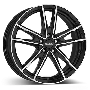 Alu kolo Alu disk DEZENT KF dark 7x18, 5x112, 57.1, ET51 Black/polished