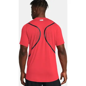 Pánské tričko Pánské funkční tričko Under Armour UA HG Armour Ftd Graphic SS-ORG - oranžovo-červené Velikost: XL