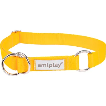 Obojek pro psa Obojek pro psy polostahovací RUMBA žlutá velikost M, L, XL Rozměr: L - 32-50x2,5 cm