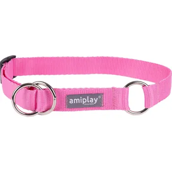 Obojek pro psa Obojek pro psy polostahovací POPPY růžová velikost M, L, XL Rozměr: L - 32-50x2,5 cm