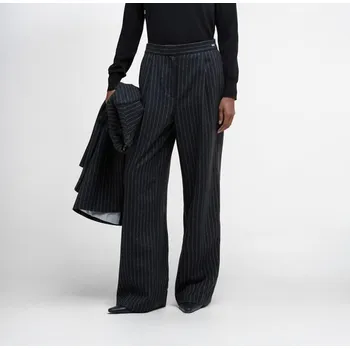 Dámské džíny Barbour Blakely Striped Wide-Leg Trousers