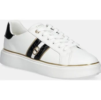 Dámské tenisky Kožené tenisky Twinset bílá barva, 251TCP01A 251TCP01A.01870 00X, EUR 36