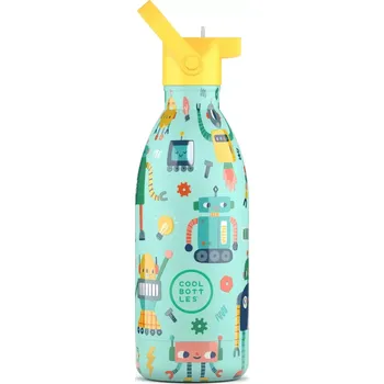 Termoska Dětská nerezová termolahev COOL BOTTLES Kids Short Circuit třívrstvá 500 ml 3D