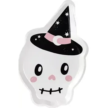 Talíř Papírové talíře Halloween - roztomilá lebka 27 cm 6 ks