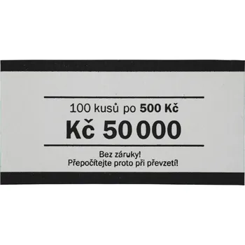 Papírová páska na CZK bankovky 500 Kč (1000 ks)