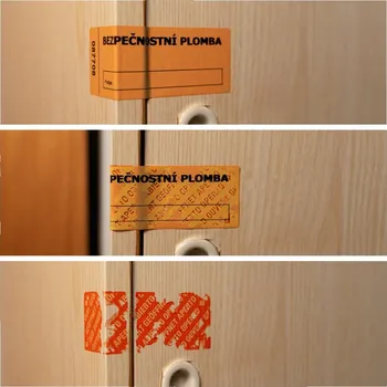 Samolepící etiketa Samolepící bezpečnostní etiketa (500 ks)