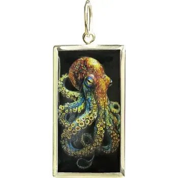 Přívěsek Aljančič Miniartion Chobotnice žluté zlato