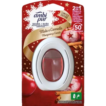 Vůně do bytu Ambi Pur - AMBI PUR BATHROOM AIR FRESHNER - 7.5 ml - Jablko a skořice