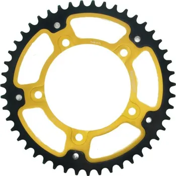 Řetězová sada pro motocykl Rozeta SUPERSPROX STEALTH RST-1792:47-GLD zlatá 47 zubů, 525