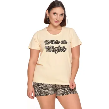 Dámské pyžamo Moraj PDD3500-013 barva:béžová 3XL