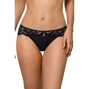 Kalhotky Dámské kalhotky Newia black - ROZA černá M