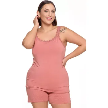 Dámské noční prádlo Moraj PDD4600-014 barva:růžová 3XL