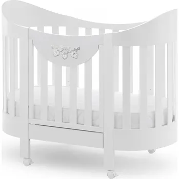 Dětská postýlka Italbaby oválná postýlka na kolečkách Romantic Ovale