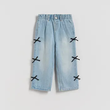 Dívčí kalhoty Reserved - GIRLS` JEANS TROUSERS - modrá - 648HF-50J - 648HF-50J-92