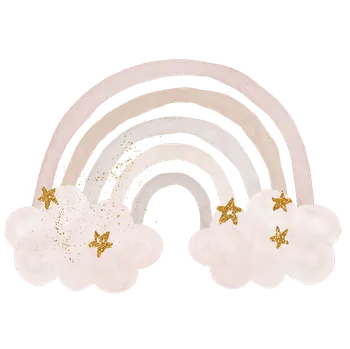 Samolepící dekorace Suenos De Ciguena Suenos De Cigüeña Fantasy vinylová nálepka na zeď duha Velikost: 45 cm