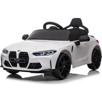 Dětské elektrovozidlo BMW m4 BÍLÝ Auto na akumulátor EVA Kůže pilot Akumulátor lithium-iontový