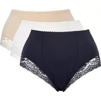 Kalhotky Mitex Ela Maxi 3-pack barva: černá/bílá/béžová 3XL