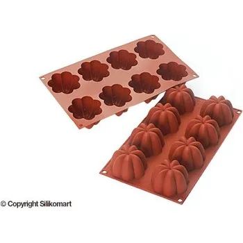 Čokoláda Forma silikon terakota: CHARLOTTE 8x102ml Ø7cm v4,1cm