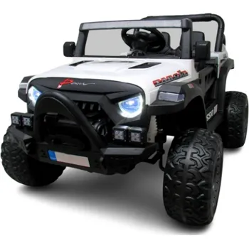 Dětské elektrovozidlo AUTO X16 R-SPORT BÍLÝ Auto na akumulátor EVA KŮŽE Dálkové ovládání Lithium-iontová baterie