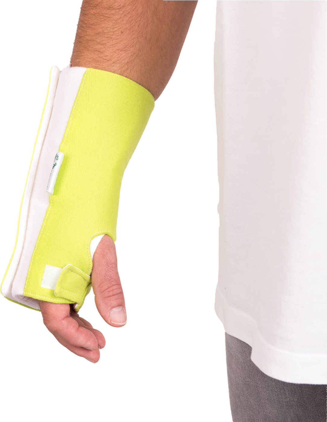 Priessnitzův zábal na karpály a zápěstí pro levou ruku