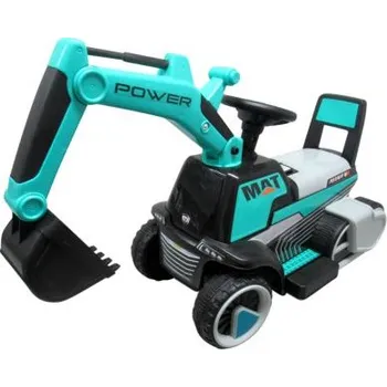 Dětské elektrovozidlo Bagr C3 modrý na akumulátor Hudba světla LED