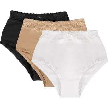 Kalhotky Mitex Eva 3-pack barva: bílá/béžová/černá S