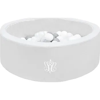 Dětský bazének Caramella Pure Grey suchý bazén s kuličkami šedý