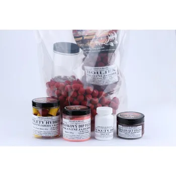 Boilies VÍKENDOVÁ SADA ZIP Sáček - Pikantní jahoda 20 mm