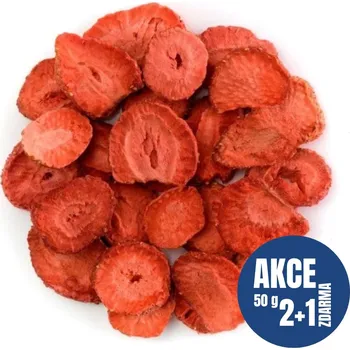 Sušené ovoce NUTSMAN Jahody lyofilizované 50 g 2+1 ZDARMA
