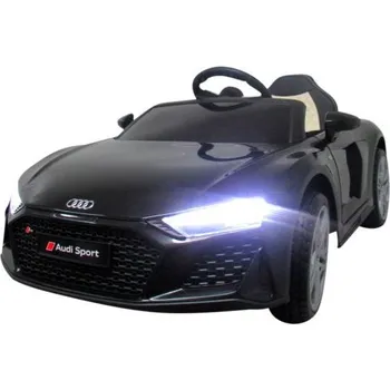 Dětské elektrovozidlo AUDI R8 Sport Černé Auto na akumulátor EVA Kůže pilot