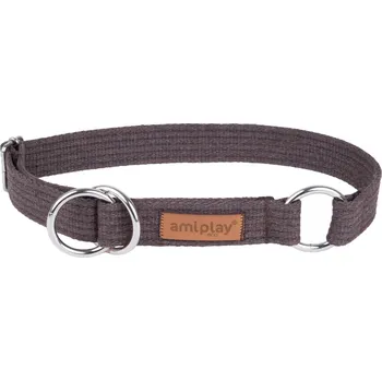 Obojek pro psa Obojek pro psy polostahovací COTTONE hnědá velikost M, L, XL, XXL Rozměr: XXL - 45-85x3,0 cm