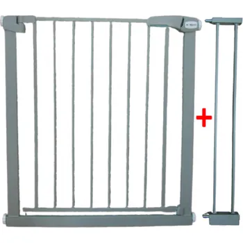 Dětská zábrana BRANKA ZABEZPEČUJÍCÍ S1 ŠEDÁ na schody, dveře 79-94 cm rozpěrná ochranná
