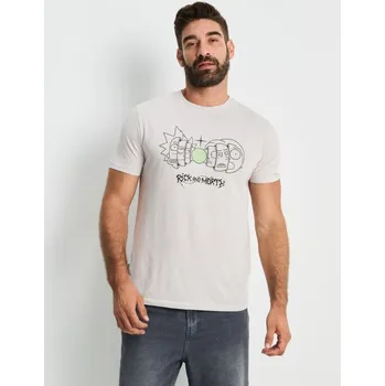 Oblečení a móda Sinsay - Tričko s krátkým rukávem Rick & Morty - béžová - 618EY-02X - 618EY-02X-2XL