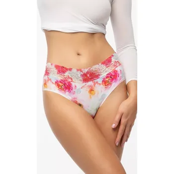 Dámské oblečení Julimex Peony Hipster Hiphuggers S-XL bílé květy XL