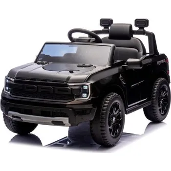 Dětské elektrovozidlo FORD RANGER Raptor ČERNÝ Auto na akumulátor EVA Kůže pilot AKUMULÁTOR LION