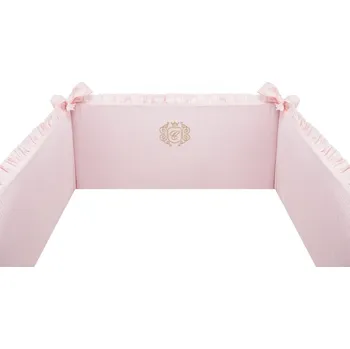 Příslušenství pro dětskou postel a kolébku Caramella Golden Chic mantinel do postýlky růžový
