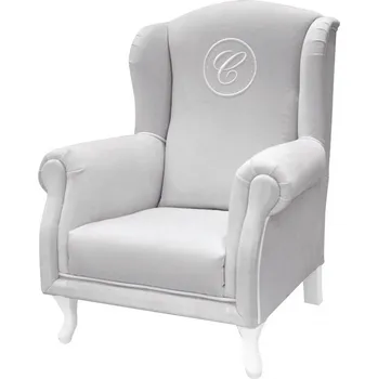 Křeslo Caramella Pure grey mini dětské křeslo se znakem šedé