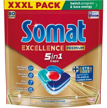 Somat Excellence Premium 5v1 tablety do myčky, 80 ks