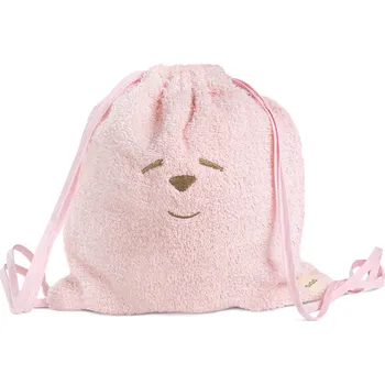 Nanán taška a ručník do školky růžový