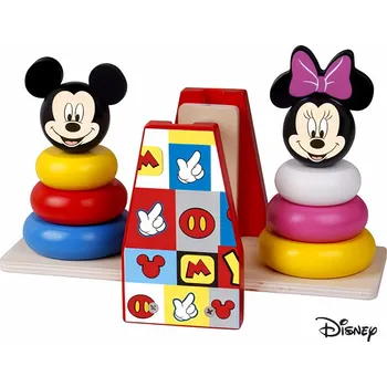 Dřevěná hračka Derrson Disney Dřevěná balanční hra Mickey a Minnie