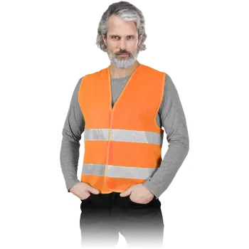 Ogrifox LUMI HI-VIS vysoce reflexní vesta 5 PACK oranžová S-3XL