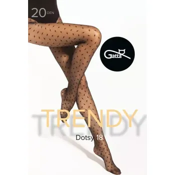 Dámské punčochy Gatta Dotsy 18 20 DEN barva:nero 3-m