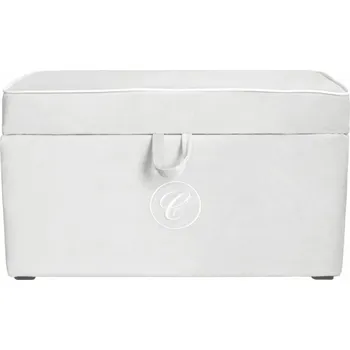 Úložný box Caramella čalouněný úložný box na hračky slonová kost