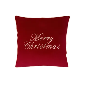 Polštář Caramella polštář Veselé Vánoce červený